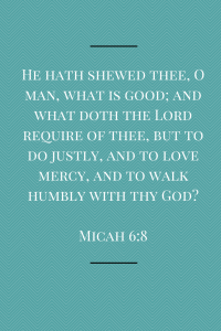 He hath shewed thee, O man, what is(1)